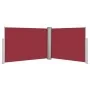 Red retractable side awning 120x1000 cm by vidaXL, Umbrellas - Ref: Foro24-48483, Price: 69,79 €, Discount: %