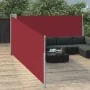 Red retractable side awning 120x1000 cm by vidaXL, Umbrellas - Ref: Foro24-48483, Price: 69,79 €, Discount: %