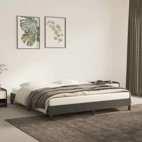 Dark gray velvet bed frame 180x200 cm by vidaXL, Beds and slatted bases - Ref: Foro24-346989, Price: 111,77 €, Discount: %
