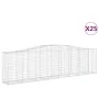 Gabion baskets 25 units, arched shape, iron, 400x50x100/120cm. by vidaXL, Pots and planters - Ref: Foro24-3145967, Price: 3,0...
