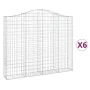 Gabionenkörbe 6 Stk. Bogenform Eisen 200x30x160/180 cm von vidaXL, Töpfe und Pflanzgefäße - Ref: Foro24-3145497, Preis: 884,8...