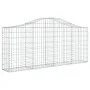 Gabion baskets 10 units, arched shape, iron, 200x30x80/100 cm by vidaXL, Pots and planters - Ref: Foro24-3145417, Price: 688,...