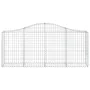 Cestas de gaviones 10 uds forma de arco hierro 200x30x80/100 cm de vidaXL, Maceteros y jardineras - Ref: Foro24-3145417, Prec...