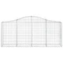 Gabion baskets 10 units, arched shape, iron, 200x30x80/100 cm by vidaXL, Pots and planters - Ref: Foro24-3145417, Price: 688,...