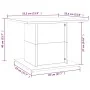 Couchtisch aus Sonoma-Eichenholzwerkstoff, 55,5 x 55,5 x 40 cm von vidaXL, Couchtisch - Ref: Foro24-810319, Preis: 34,27 €, R...