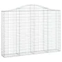 Gabion baskets 5 pcs arch shape iron 200x30x140/160 cm by vidaXL, Pots and planters - Ref: Foro24-3145475, Price: 504,68 €, D...