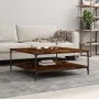 Couchtisch aus geräuchertem Eichenholzwerkstoff, 100 x 100 x 40 cm von vidaXL, Couchtisch - Ref: Foro24-832845, Preis: 89,53 ...
