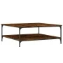 Mesa de centro madera de ingeniería roble ahumado 100x100x40 cm de vidaXL, Mesas de centro - Ref: Foro24-832845, Precio: 89,4...