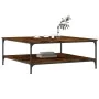 Couchtisch aus geräuchertem Eichenholzwerkstoff, 100 x 100 x 40 cm von vidaXL, Couchtisch - Ref: Foro24-832845, Preis: 89,53 ...