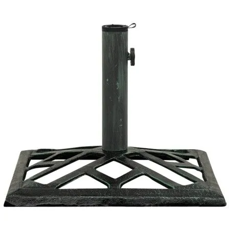 Green cast iron parasol base 44x44x31 cm by vidaXL, Umbrella bases - Ref: Foro24-317760, Price: 45,90 €, Discount: %