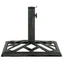 Green cast iron parasol base 44x44x31 cm by vidaXL, Umbrella bases - Ref: Foro24-317760, Price: 45,90 €, Discount: %