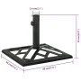 Green cast iron parasol base 44x44x31 cm by vidaXL, Umbrella bases - Ref: Foro24-317760, Price: 45,90 €, Discount: %