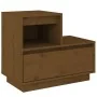 Mesitas de noche 2 uds madera de pino marrón miel 60x34x51 cm de vidaXL, Mesitas de noche - Ref: Foro24-814381, Precio: 78,64...