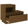 Mesitas de noche 2 uds madera de pino marrón miel 60x34x51 cm de vidaXL, Mesitas de noche - Ref: Foro24-814381, Precio: 78,64...
