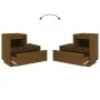 Nachttische 2 Stück honigbraunes Kiefernholz 60x34x51 cm von vidaXL, Nachttische - Ref: Foro24-814381, Preis: 78,64 €, Rabatt: %
