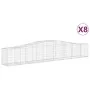 Cestas de gaviones 8 uds forma de arco hierro 400x50x60/80 cm de vidaXL, Maceteros y jardineras - Ref: Foro24-3145936, Precio...