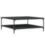 Black engineered wood coffee table 100x100x40 cm by vidaXL, Coffee table - Ref: Foro24-832843, Price: 82,17 €, Discount: %