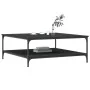 Black engineered wood coffee table 100x100x40 cm by vidaXL, Coffee table - Ref: Foro24-832843, Price: 82,17 €, Discount: %
