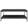 Black engineered wood coffee table 100x100x40 cm by vidaXL, Coffee table - Ref: Foro24-832843, Price: 82,17 €, Discount: %
