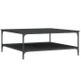 Black engineered wood coffee table 100x100x40 cm by vidaXL, Coffee table - Ref: Foro24-832843, Price: 82,17 €, Discount: %