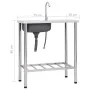 Single bowl camping sink and stainless steel faucet by vidaXL, Sinks - Ref: Foro24-151213, Price: 159,49 €, Discount: %