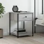 Bedside table made of gray Sonoma engineered wood, 44x45x58 cm. by vidaXL, Nightstands - Ref: Foro24-825849, Price: 41,42 €, ...