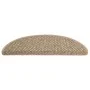 Selbstklebende Sisal-Stufenmatte 15 Stück beige 56x17x3 cm von vidaXL, Treppenmatten - Ref: Foro24-326866, Preis: 70,06 €, Ra...