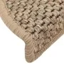 Selbstklebende Sisal-Stufenmatte 15 Stück beige 56x17x3 cm von vidaXL, Treppenmatten - Ref: Foro24-326866, Preis: 70,06 €, Ra...