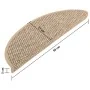 Self-adhesive sisal stair mat 15 pcs beige 56x17x3 cm by vidaXL, Stair mats - Ref: Foro24-326866, Price: 70,06 €, Discount: %