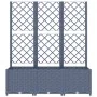 Jardinera con enrejado PP gris oscuro 120x40x136 cm de vidaXL, Maceteros y jardineras - Ref: Foro24-318253, Precio: 97,31 €, ...