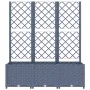 Planter with trellis PP dark gray 120x40x136 cm by vidaXL, Pots and planters - Ref: Foro24-318253, Price: 97,31 €, Discount: %