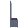 Planter with trellis PP dark gray 120x40x136 cm by vidaXL, Pots and planters - Ref: Foro24-318253, Price: 97,31 €, Discount: %