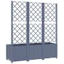 Planter with trellis PP dark gray 120x40x136 cm by vidaXL, Pots and planters - Ref: Foro24-318253, Price: 97,31 €, Discount: %