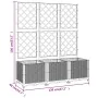 Planter with trellis PP dark gray 120x40x136 cm by vidaXL, Pots and planters - Ref: Foro24-318253, Price: 97,31 €, Discount: %