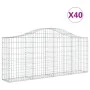 Gabionenkörbe 40 Stück Bogenform Eisen 200x30x80/100 cm von vidaXL, Töpfe und Pflanzgefäße - Ref: Foro24-3145427, Preis: 2,00...