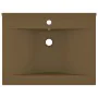 Luxuriöses Waschbecken mit Keramikarmatur 60x46 cm, mattes Creme von vidaXL, Sinkt - Ref: Foro24-147029, Preis: 74,86 €, Raba...