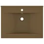 Luxury washbasin with ceramic faucet 60x46 cm matte cream by vidaXL, Sinks - Ref: Foro24-147029, Price: 74,86 €, Discount: %