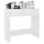 Schreibtisch aus glänzend weißem Sperrholz, 80 x 40 x 75 cm von vidaXL, Schreibtische - Ref: Foro24-801361, Preis: 76,94 €, R...