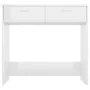 Schreibtisch aus glänzend weißem Sperrholz, 80 x 40 x 75 cm von vidaXL, Schreibtische - Ref: Foro24-801361, Preis: 76,94 €, R...