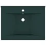 Luxury sink with dark green ceramic faucet 60x46 cm by vidaXL, Sinks - Ref: Foro24-147025, Price: 95,51 €, Discount: %