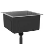 Fregadero de cocina hecho a mano acero inoxidable de vidaXL, Fregaderos - Ref: Foro24-51500, Precio: 82,34 €, Descuento: %