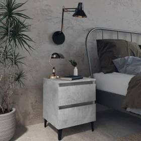 Bedside tables 2 pcs concrete gray plywood 40x35x50 cm by vidaXL, Nightstands - Ref: Foro24-805878, Price: 85,73 €, Discount: %