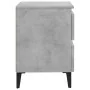 Mesitas de noche 2 uds contrachapada gris hormigón 40x35x50 cm de vidaXL, Mesitas de noche - Ref: Foro24-805878, Precio: 85,7...