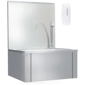 Stainless steel sink with faucet and soap dispenser by vidaXL, Sinks - Ref: Foro24-51114, Price: 222,58 €, Discount: %