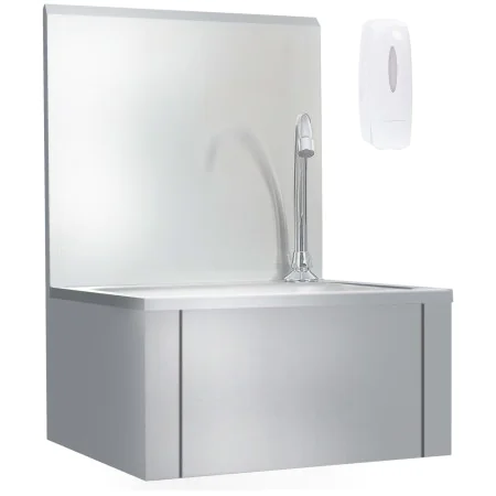 Stainless steel sink with faucet and soap dispenser by vidaXL, Sinks - Ref: Foro24-51114, Price: 222,58 €, Discount: %