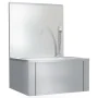 Stainless steel sink with faucet and soap dispenser by vidaXL, Sinks - Ref: Foro24-51114, Price: 222,58 €, Discount: %
