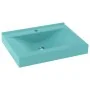 Lavabo de lujo con grifo cerámica 60x46 cm verde claro by vidaXL, Sinks - Ref: Foro24-147024, Price: 113,09 €, Discount: %