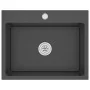 Fregadero hecho a mano de acero inoxidable negro de vidaXL, Fregaderos - Ref: Foro24-51511, Precio: 105,80 €, Descuento: %