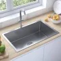 Handmade Stainless Steel Kitchen Sink by vidaXL, Sinks - Ref: Foro24-51516, Price: 123,59 €, Discount: %