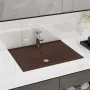 Luxury sink faucet hole dark brown ceramic 60x46 cm by vidaXL, Sinks - Ref: Foro24-147028, Price: 78,88 €, Discount: %